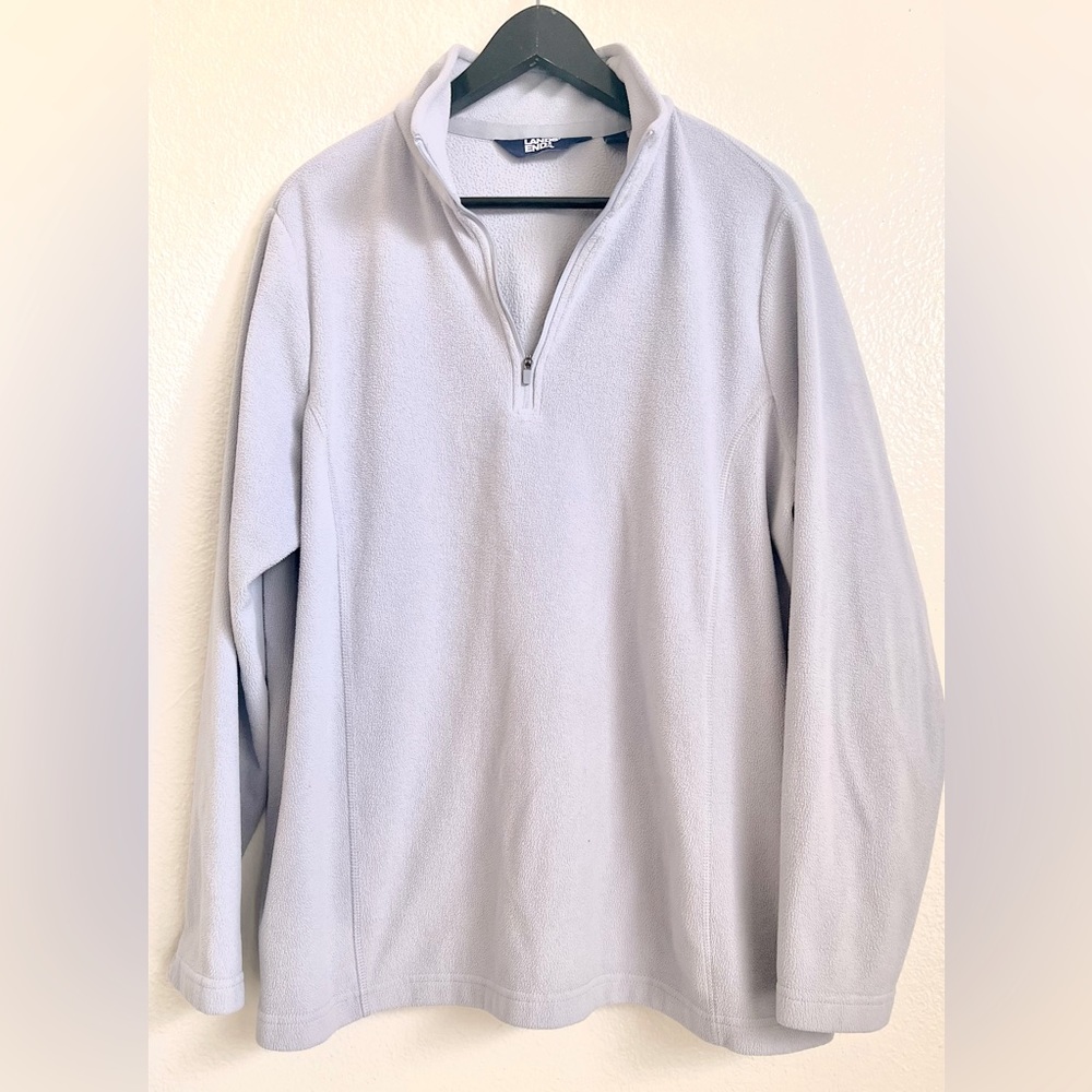 Land’s End - Fleece quarter zip pullover top